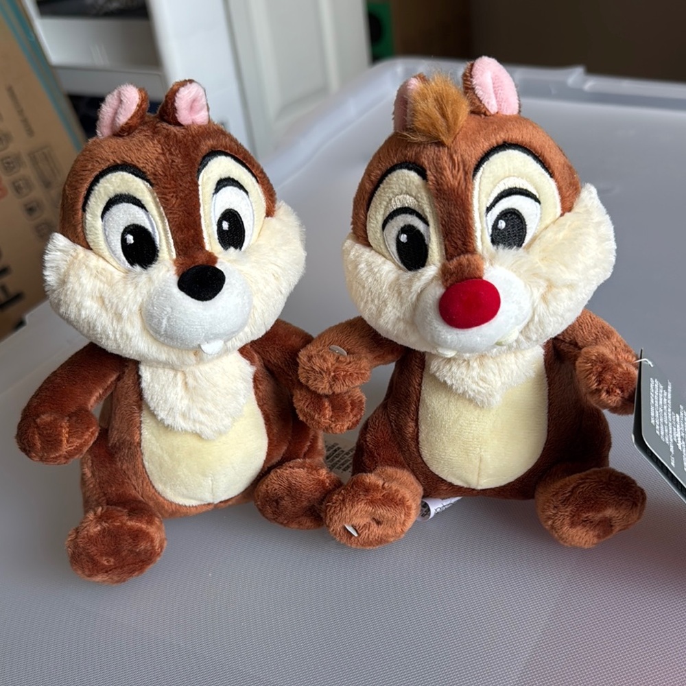 Chip and Dale Plush Toy Set - Brown and Cream